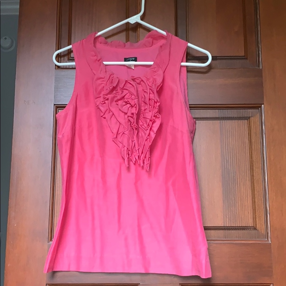 J. Crew ruffle sleeveless top